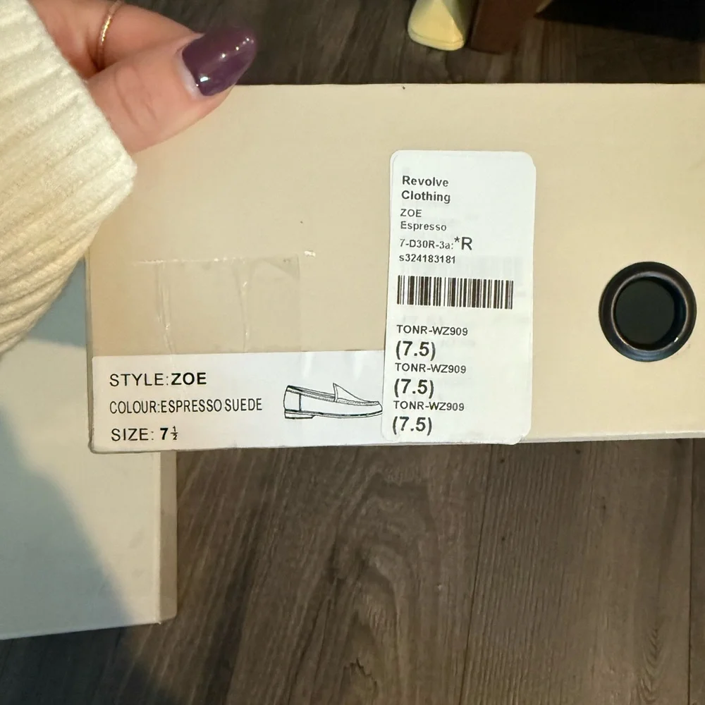 Tony Bianco Brown Suede Loafers - Picture 5 of 6